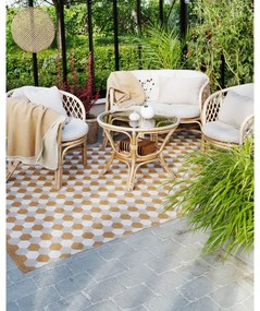 Пътека за открито и закрито в цвят жълта охра 70x160 cm Dana Ochre – Pappelina