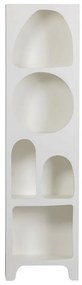 Бял шкаф за книги 48x180 cm Caz - WOOOD