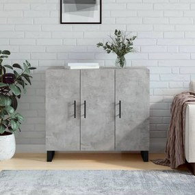 Sonata H Сайдборд, бетонно сив, 90x34x80 см, инженерно дърво