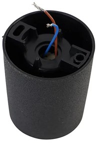 Модерен таванен прожектор черен с LED IP55 - Livia