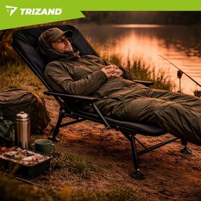 Сгъваем риболовен стол Trizand с регулируема облегалка и крака