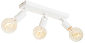 Модерен прожектор бял правоъгълен 3-светлина - Facil