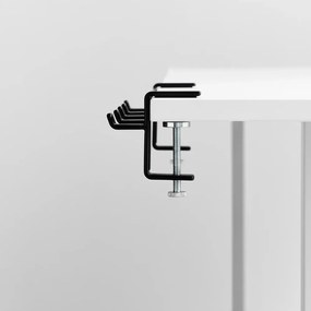 Матово черно регулируема стоманена кука Tower – YAMAZAKI