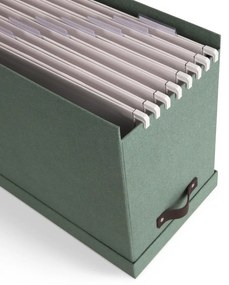 Зелен картонен органайзер за докумнети Johan Canvas Paper Laminate – Bigso