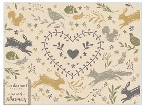 Коркова подложка 4 бр. 29x21 cm Woodland - Cooksmart ®