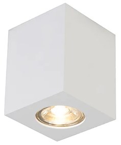 Дизайнерски повърхностно монтиран прожектор бял GU10 50mm - Quba 2