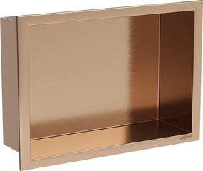 Mexen X-Wall-R вътрешен рафт с борд 30 x 20 см, четкана мед - 19C0302010