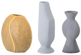 Глинени ръчно изработени вази в комплект от 3 бр. (височина 12,5 cm) Miacecilia – Bloomingville