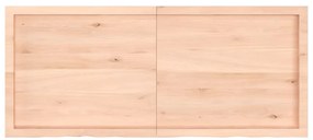 363586 vidaXL Стенен рафт, 140x60x(2-4) см, необработен масивен дъб