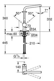 СМЕСИТЕЛ ЗА УМИВАЛНИК GROHE ESSENCE ~30270000