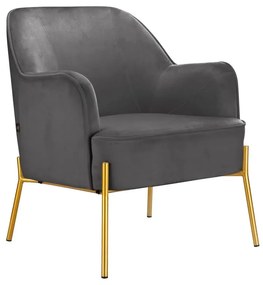 Сиво кадифено кресло Runa – Støraa