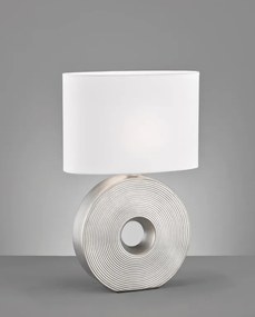 Настолна лампа F&amp;H Eye-34φ 17β 53ψ cm-White-Silver