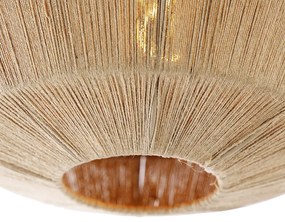 Ориенталски таванен аплик черен с въже - Riki