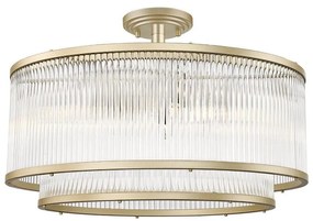 Zuma Line 003064-024606 - Повърхностно монтиран полилей SERGIO 6xE14/60W/230V месинг