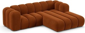 Оранжев ъглов диван (десен ъгъл) Lupine – Micadoni Home