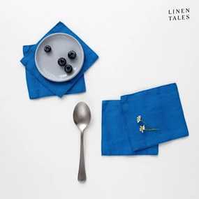 Сини подложки от плат в комплект от 4 броя - Linen Tales