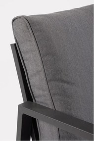 Антрацитен алуминиев градински комплект за отдих за 4 Hilde – Bizzotto