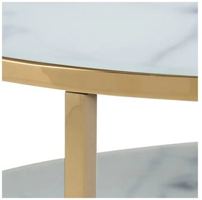 Бяла кръгла маса за кафе ø 80 cm Alisma - Actona