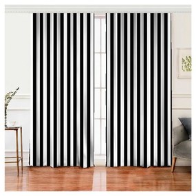 Черно-бели завеси в комплект от 2 броя 140x260 cm - Mila Home