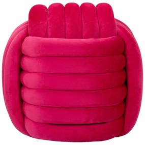 Розова кадифена табуретка Softy – Mauro Ferretti