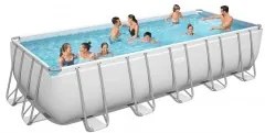Bestway - Сглобяем басейн Power Steel Rectangular Above Ground Pool - 640 Х 274 Х 132см