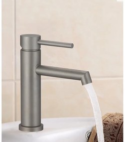 Стоящ смесител за умивалник ICF 1007001G, неръждаема стомана, сив, 19.3x16.2см