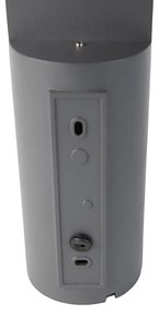 Модерна външна стенна лампа тъмно сива с детектор за движение - Harry