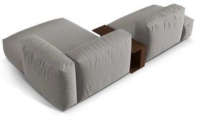 Светлосив модулен ъглов диван (десен ъгъл) Martina – Micadoni Home