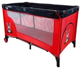 COSING - Преносима бебешка кошара с регулируемо положение ADAM Zebra Red
