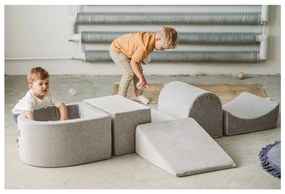 Кафява велурена катерушка от пяна 250x45x30 cm Montessori – Meowbaby