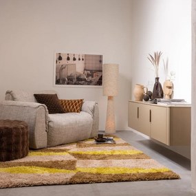 Кафяво-сива маса за телевизор от масивен бор 154x56x44 cm Gunnar – WOOOD