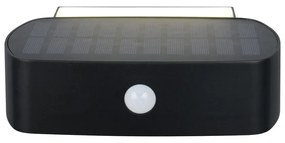 LED стенно външно осветително тяло със соларен панел (височина 6 cm) Bilbao – Trio