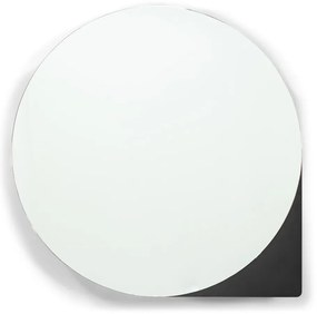 Черен метален стенен шкаф за баня с огледало 55x55 cm Sonnet – Spinder Design