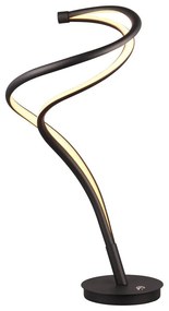 Черна настолна LED лампа с метален абажур (височина 56 см) Nala - Trio Select