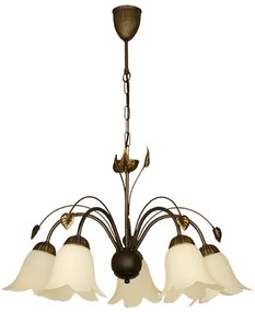 Полилей ТАНЯ, патина, 5xE27