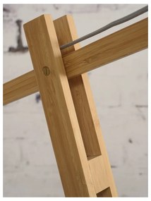 Подова лампа с бежов абажур и бамбукова структура Montblanc - Good&amp;Mojo