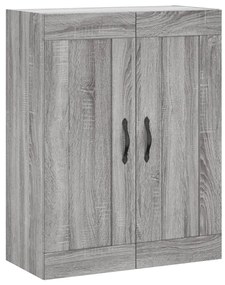 830378 vidaXL Стенен шкаф сив сонома 69,5x34x90 см инженерно дърво