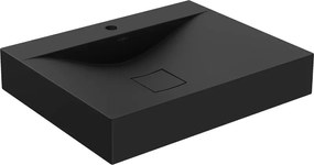 Mexen Poli горна мивка от конгломерат 1/O 60 x 48 см, черна - 23026071