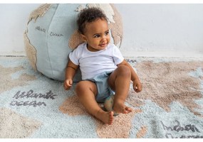 Памучен ръчно изработен детски килим подходящ за пране 140x200 cm Vintage Map – Lorena Canals