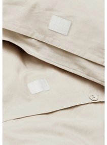 Бежово единично спално бельо от памук перкал 140x200 cm Christmas Fable – JUNA