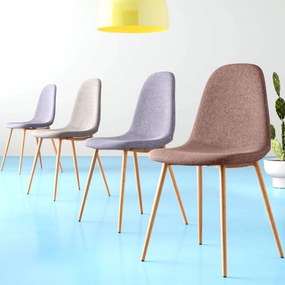 Кухненски стол Minka-Кафяво (4) парчета