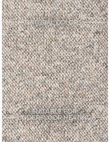 Сиво-кремава пътека подходяща за пране 80x240 cm Rocco Dark Cream – Elle Decoration