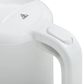 Електрическа кана Adler AD 1381, 900W, 0.5 л, 2 чаши и лъжичка, Защита от работа вода, Бял