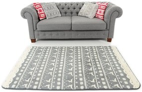 Хубав сив килим в скандинавски стил 120 x 170 cm