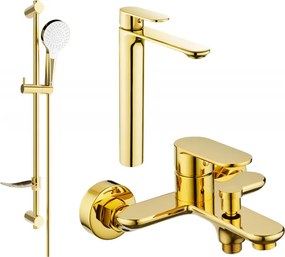 Mexen Milo DF05 комплект за вана, златист - 71313DF05-50