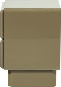 Зелено гланцово нощно шкафче Lustra – WOOOD