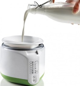 Уред за сирена и кисело мляко Ariete B-CHEESE 0615/00, 500W, 2 л, 6 програми, 90C, 6 индикатора, Бял/зелен