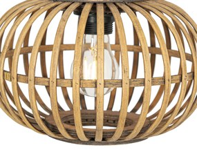Ориенталски висящ аплик бамбук 3-светлина кръгъл - Amira
