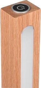 Черно-естествена LED подова лампа (височина 115 cm) Bellari – Trio