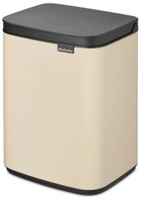 Кош за боклук Brabantia Bo Small 1008865, 4 л, Плавно и безшумно отваряне, Противоплъзгаща основа, Бежов